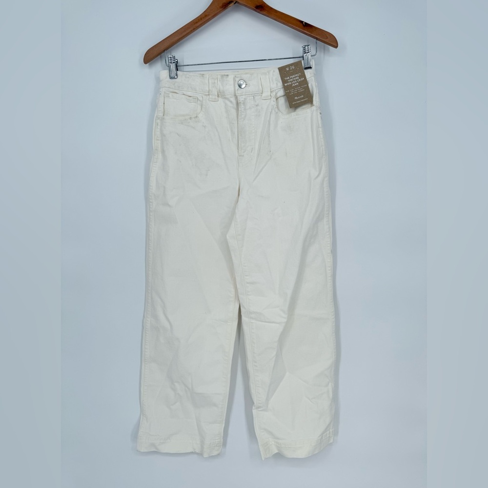 Madewell The Perfect Vintage Wide-Leg Crop Jeans Size‎ 26 - Picture 2 of 11